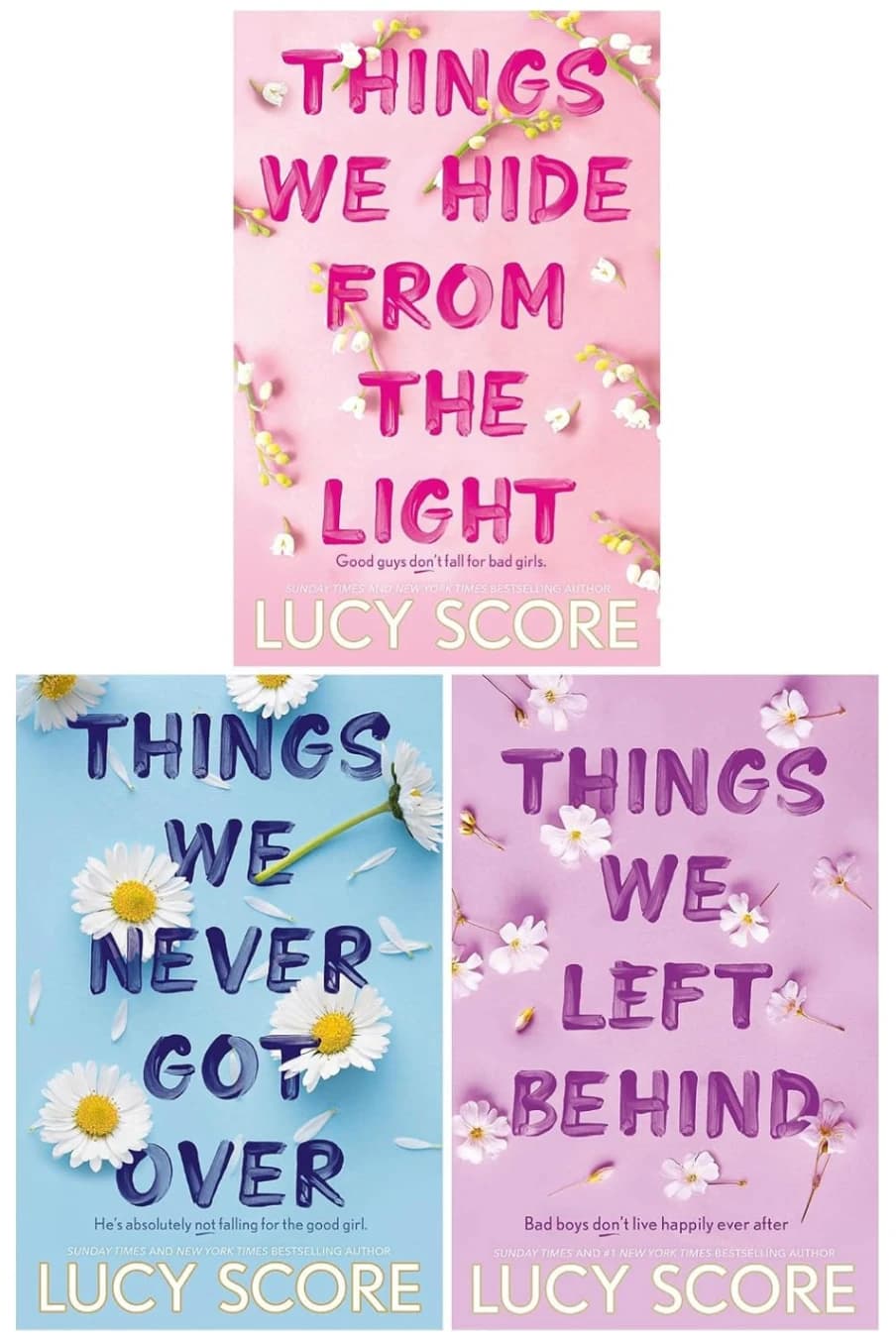 Book cover: Knockemout Series 3 Books Collection Set (Things We Hide From The Light, Things We Left Behind & Things We Never Got Over)